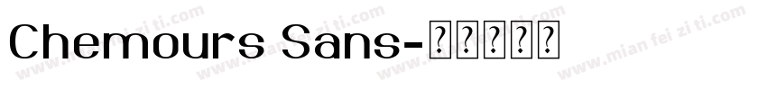 Chemours Sans字体转换